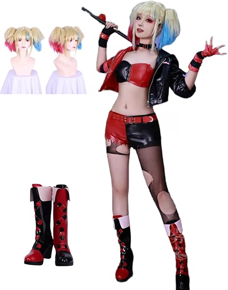 異世界スーサイドスクワッド ハーレイ・クイン コスプレ 51lL71ktX+L._AC_SX466_.jpg